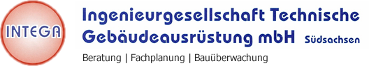 Logo INTEGA  Ingenieurgesellschaft Technische Gebäudeausrüstung mbH Südsachsen Logo INTEGA  Ingenieurgesellschaft Technische Gebäudeausrüstung mbH Südsachsen